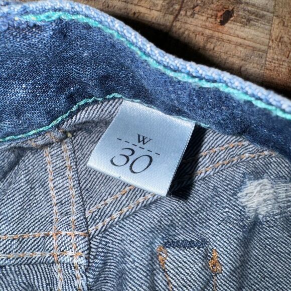 LOOMSTATE REVOLVE DISTRESSED JEANS 100% ORGANIC COTTON WOMEN'S SIZE 30 - Picture 16 of 16